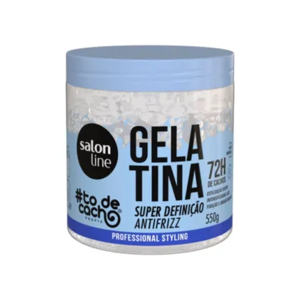 Gelatina Super Definição Antifrizz Estilização #todecacho Salon Line 550g