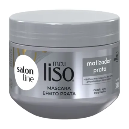 Máscara Matizadora Efeito Prata Meu Liso Salon Line 300g