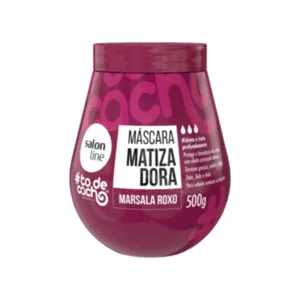 Máscara Matizadora Marsala Roxo #todecacho Salon Line 500g