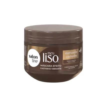 Máscara Matizadora Castanho Meu liso Salon Line 300g