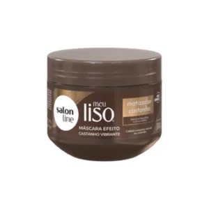 Máscara Matizadora Castanho Meu liso Salon Line 300g