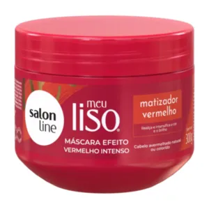 Máscara Matizadora Vermelho Intenso Meu Liso Salon Line 300g