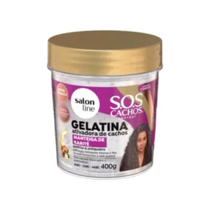 Gelatina Manteiga de Karité SOS Cachos Salon Line 400g