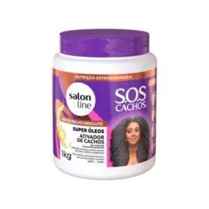 Ativador de Cachos Super Óleos SOS Cachos Salon Line 1kg