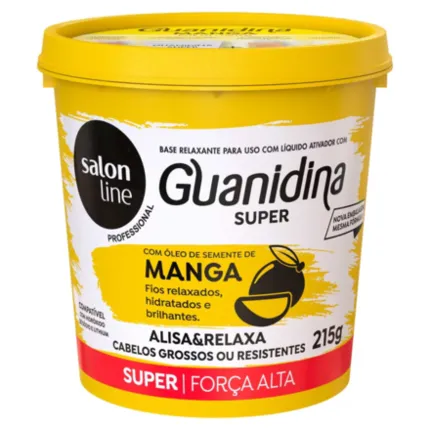 Guanidina Super Óleo Semente de Manga Alisa e Relaxa Salon Line 215g