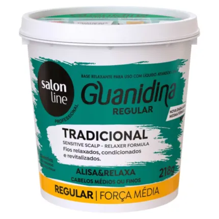 Guanidina Regular Tradicional  Alisa e Relaxa Salon Line 218g