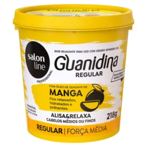 Guanidina Regular Óleo Semente de Manga Alisa e Relaxa Salon Line 218g