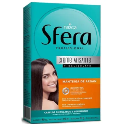 Kit Creme Alisante e Relaxante Manteiga de Argan Sfera Nazca