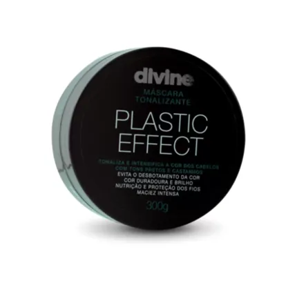 Máscara Tonalizante Divine Plastic Effect Black Fattore 300g