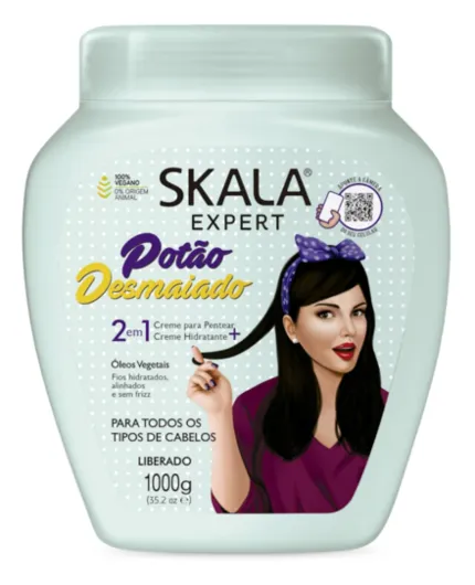 Creme de Tratamento 2 em 1 Potão Desmaiado Skala 1kg