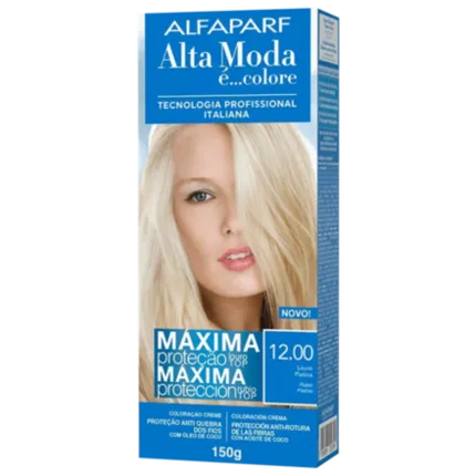 Coloração Permanente 12.00 Loiro Platina Alta Moda Alfaparf