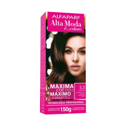 Coloração Permanente 5.3 Castanho Claro Dourado Alta Moda Alfaparf