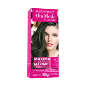 Coloração Permanente 6.1 Loiro Escuro Cinza Alta Moda Alfaparf