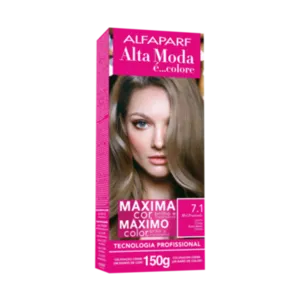 Coloração Permanente 7.1 Loiro Cinza Alta Moda Alfaparf