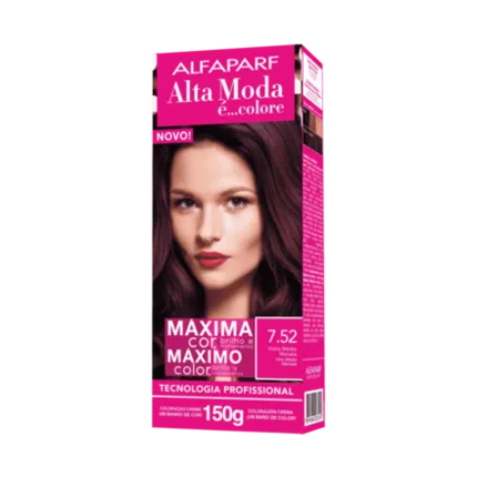 Coloração Permanente 7.52 Vinho Médio Marsala Alta Moda Alfaparf