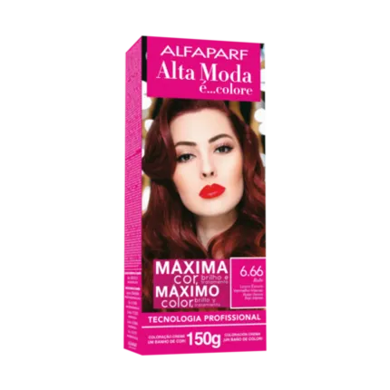 Coloração Permanente 6.66 Loiro Escuro Vermelho Intenso Alta Moda Alfaparf