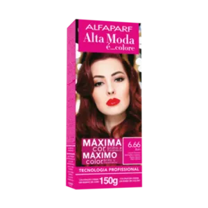 Coloração Permanente 6.66 Loiro Escuro Vermelho Intenso Alta Moda Alfaparf