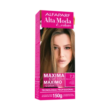 Coloração Permanente 7.3 Loiro Dourado Alta Moda Alfaparf