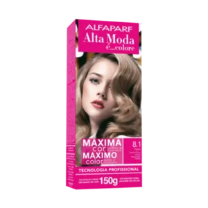 Coloração Permanente 8.1 Loiro Claro Cinza Alta Moda Alfaparf