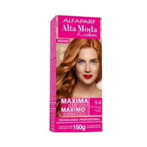 Coloração Permanente 9.4 Loiro Claríssimo Cobre Alta Moda Alfaparf