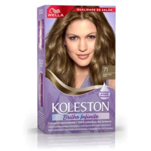 Coloração Permanente 71 Loiro Cinza Médio Koleston