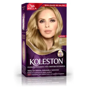 Coloração Permanente 81 Loiro Cinza Claro Koleston