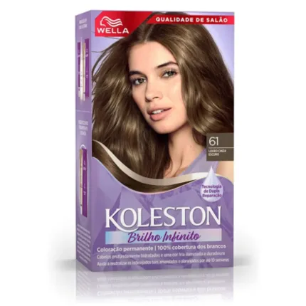 Coloração Permanente 61 Loiro Cinza Escuro Koleston