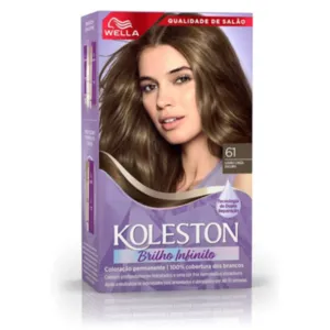 Coloração Permanente 61 Loiro Cinza Escuro Koleston
