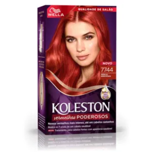 Coloração Permanente 7744 Vermelho Super Intenso Koleston