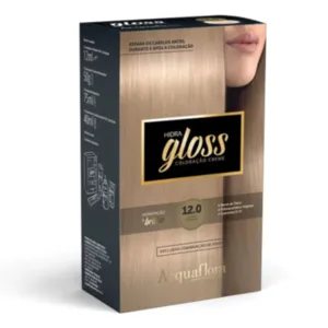 Coloração Permanente 12.0 Loiro Especial Hidra Gloss Acquaflora