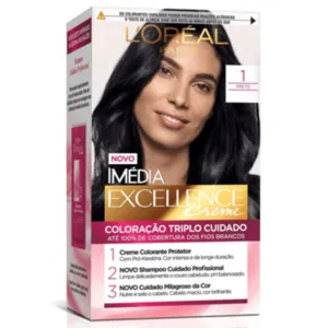 Coloração Permanente 1.0 Preto Imédia Excellence L'oréal Paris