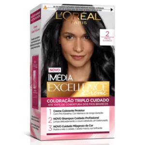 Coloração Permanente 2.0 Preto Clássico Imédia Excellence L'oreal Paris