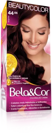 Coloração Permanente 44.66 Borgonha Bela&Cor Beautycolor
