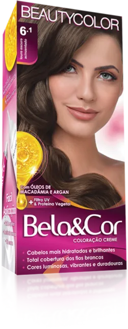 Coloração Permanente 6.1 Loiro Escuro Acinzentado Beautycolor