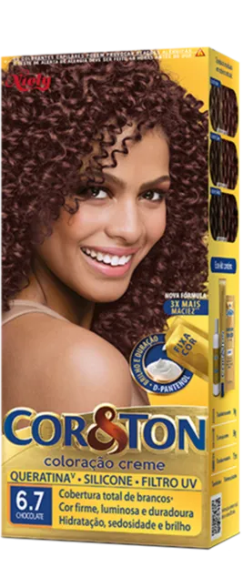 Coloração Permanente 6.7 Chocolate Cor&Ton