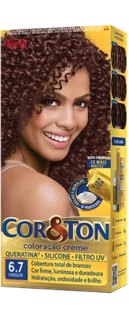Coloração Permanente 6.7 Chocolate Cor&Ton