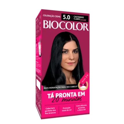 Coloração Permanente 5.0 Castanho Claro Biocolor