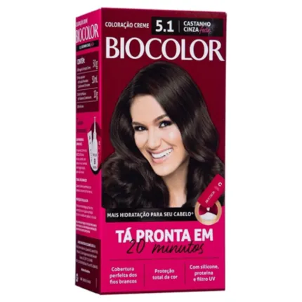 Coloração Permanente 5.1 Castanho Cinza Biocolor