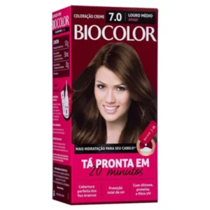 Coloração Permanente 7.0 Loiro Médio Biocolor