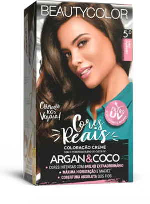 Coloração Permanente 5.0 Castanho Claro Cores Reais Beautycolor