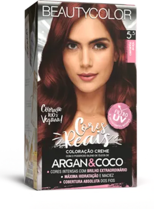 Coloração Permanente 5.5 Castanho Acaju Cores Reais Beautycolor