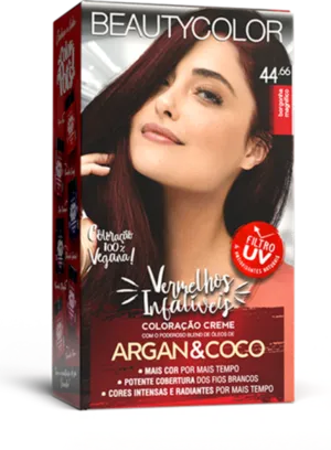 Coloração Permanente 44.66 Borgonha Magnífico Vermelhos Infalíveis Beautycolor