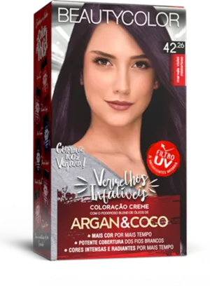 Coloração Permanente 42.26 Marsala Violet Misterioso Vermelhos Infalíveis Beautycolor