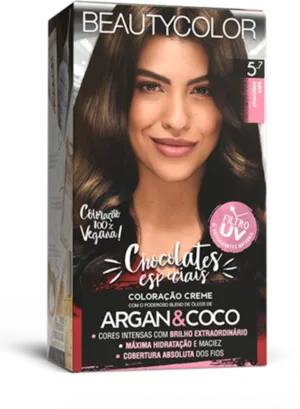 Coloração Permanente 5.7 Chocolate Café Chocolates Especiais Beautycolor