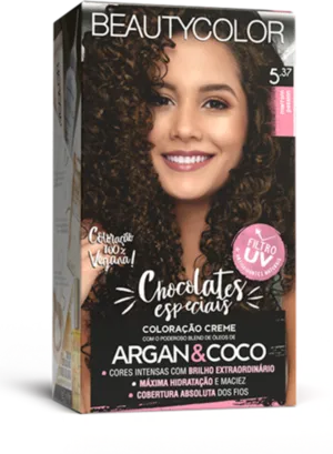 Coloração Permanente 5.37 Marrom Passion Chocolates Especiais Beautycolor