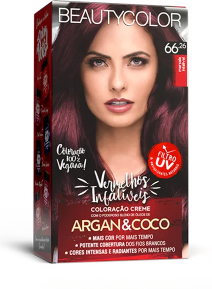Coloração Permanente 66.26 Marsala Infalível Vermelhos Infalíveis Beautycolor