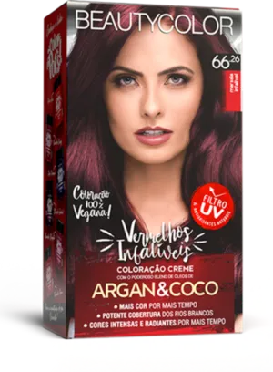 Coloração Permanente 66.26 Marsala Infalível Vermelhos Infalíveis Beautycolor