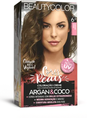 Coloração Permanente 6.0 Loiro Escuro Cores Reais Beautycolor