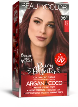 Coloração Permanente 56.44 Ruivo Mogno Ruivos Perfeitos Beautycolor