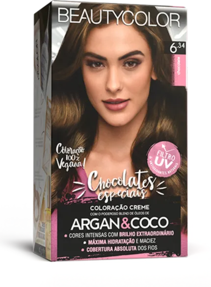 Coloração Permanente 6.34 Chocolates Especiais Beautycolor